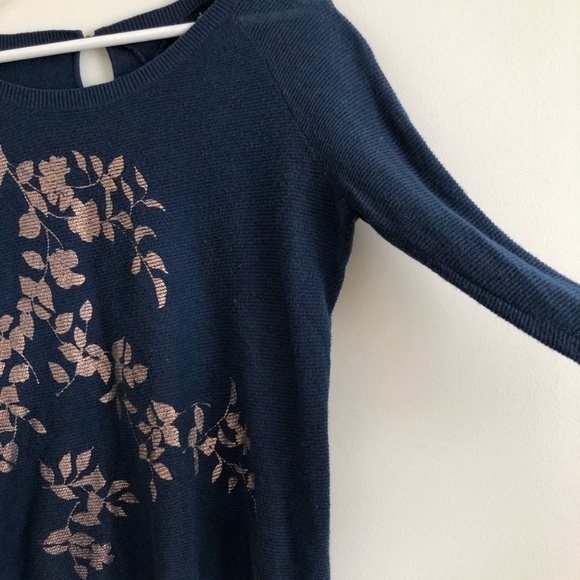 Anthropologie knitted and knotted foil sweater size small - Picture 4 of 8